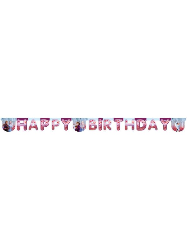 Letterslinger happy birthday frozen 2 verjaardag main product photo
