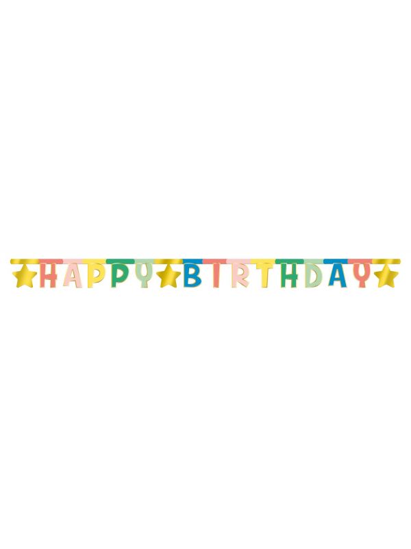 Letterslinger Happy Birthday Retro 160cm