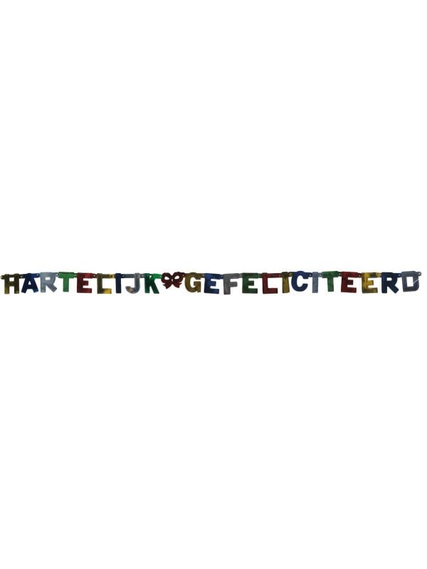 Letterslinger hartelijk gefeliciteerd 1 meter