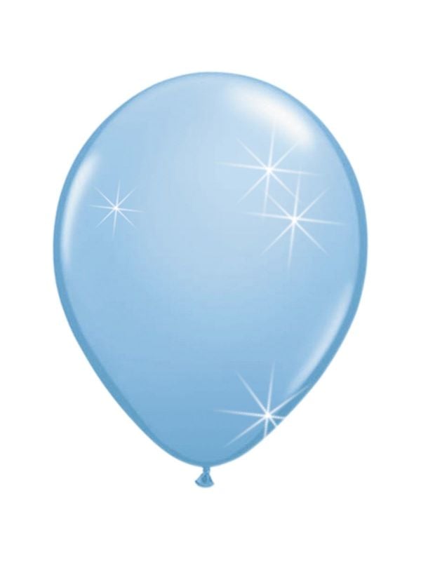 Lichtblauwe basic ballonnen 100 stuks