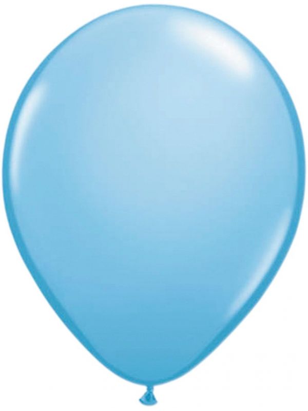 Lichtblauwe basic ballonnen 50 stuks 30cm