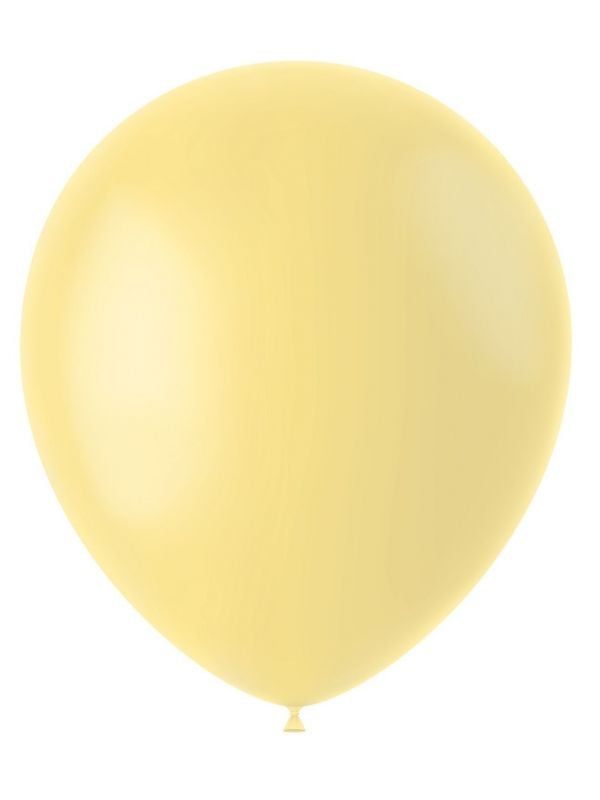 Lichtgele ballonnen matte kleur