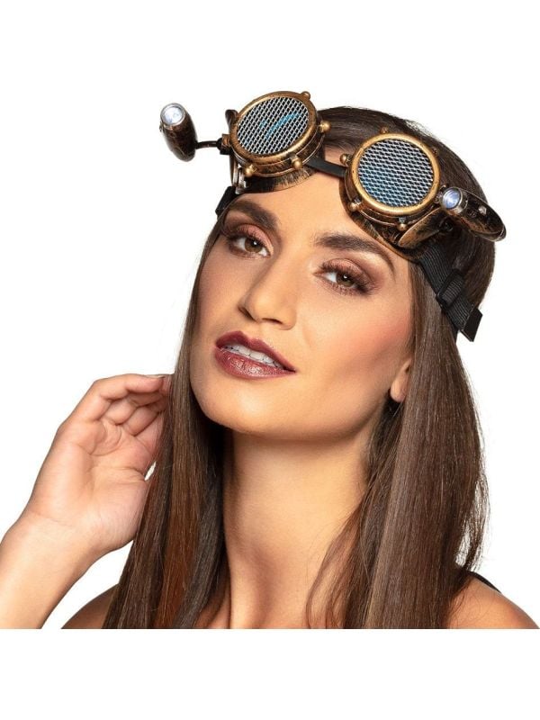 Lichtgevende steampunk bril