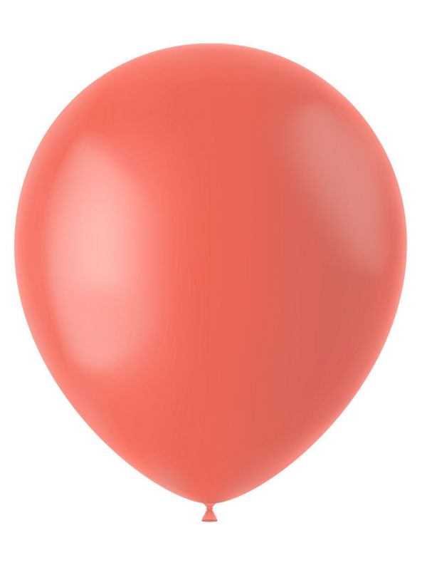 Lichtrode ballonnen matte kleur