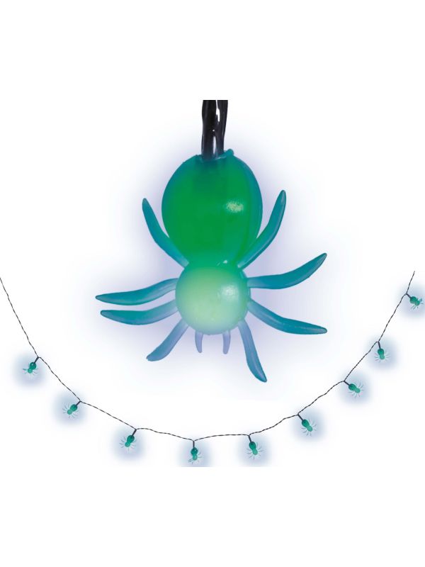 Lichtslinger led lampjes spinnen halloween 155 cm main product photo
