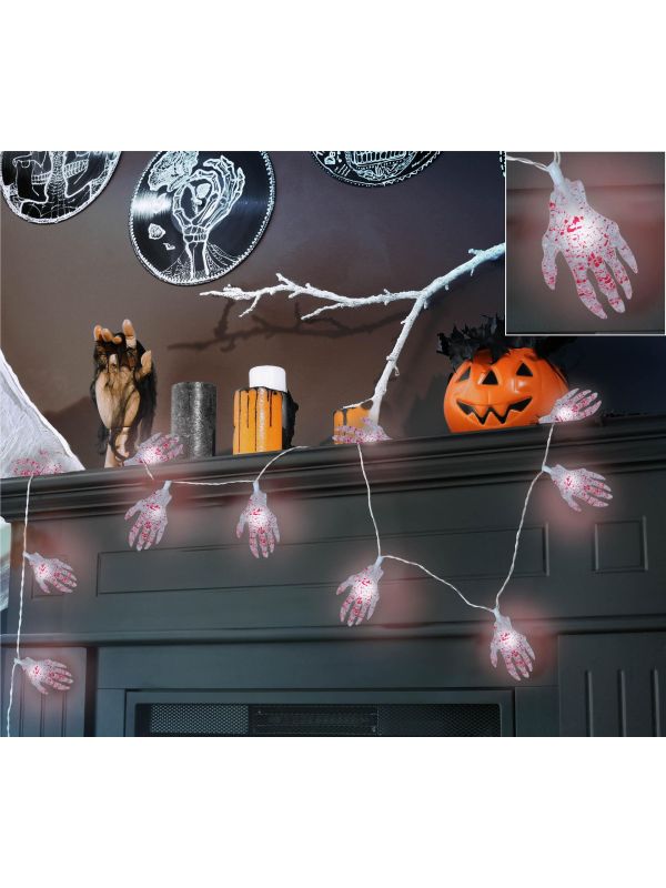 Lichtslinger led skelet handen 115 cm halloween main product photo