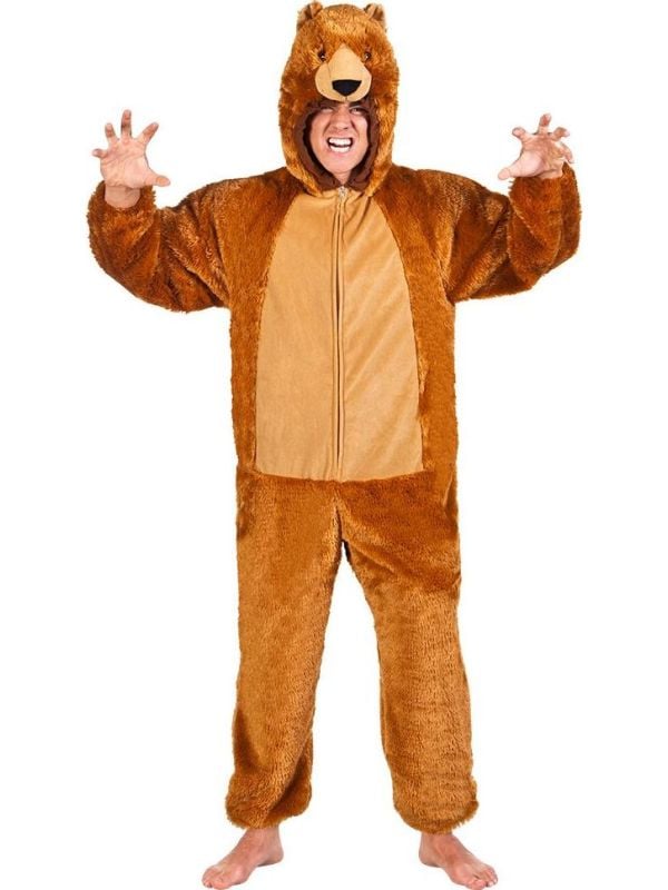 Luxe beer onesie bruin pluche main product photo