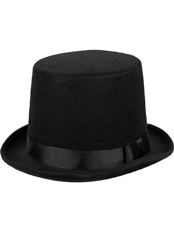 Luxe hoge hoed byron zwart