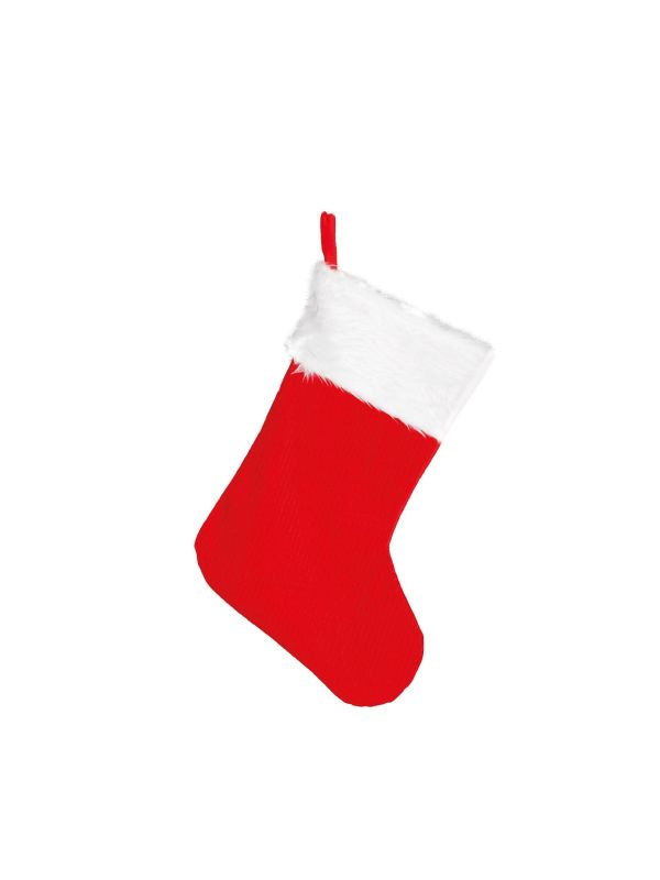 Luxe kerstmis cadeau sok rood 45cm main product photo