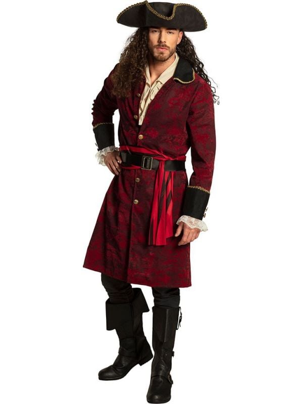 Luxe piraten kapitein kostuum heren