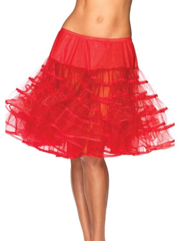 Luxe rode petticoat