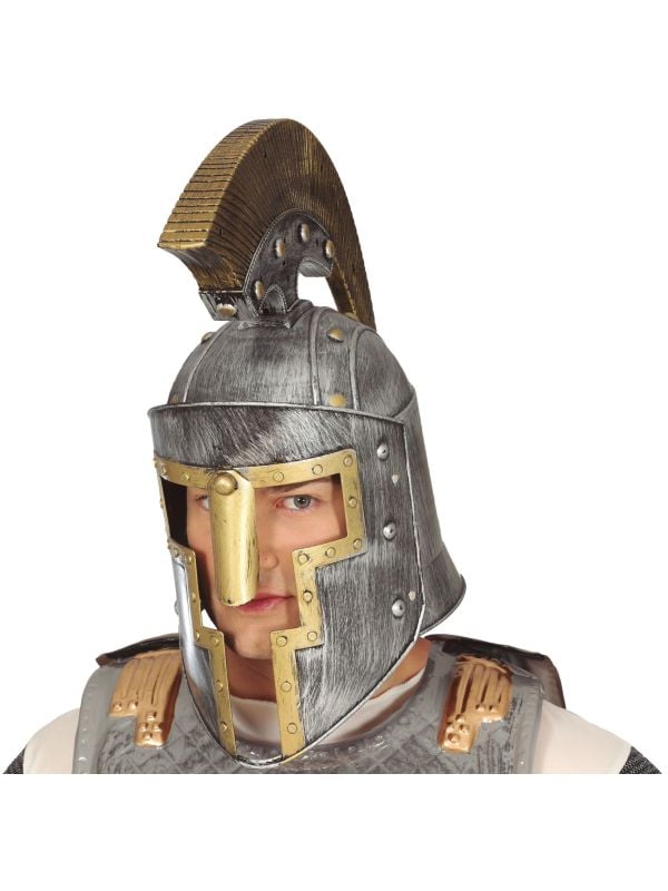 Luxe romeinse helm grijs