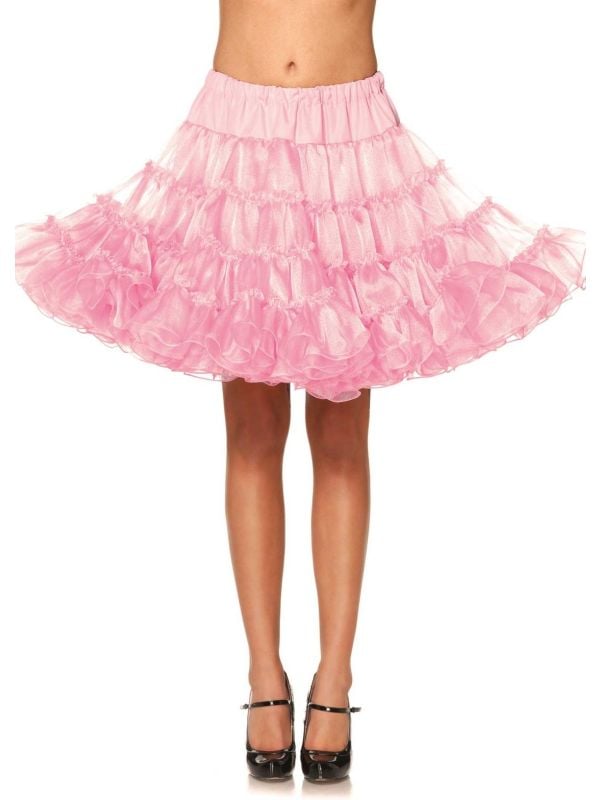 Luxe roze hoepelrok petticoat