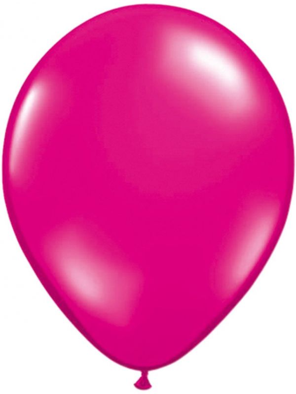 Magenta roze basic ballonnen 50 stuks 30cm