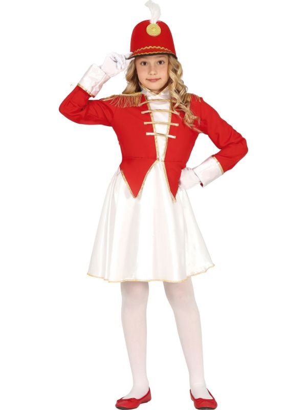 Majorette fanfare outfit rood meisjes