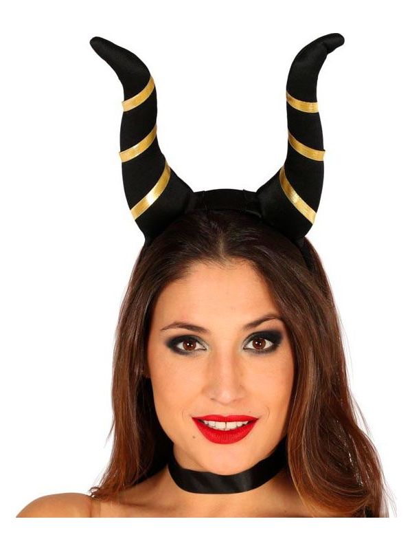 Maleficent haarband met hoorns