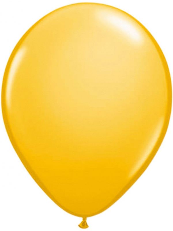 Mandarijn oranje basic ballonnen 100 stuks