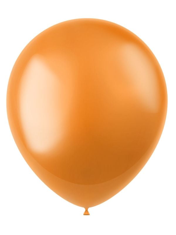 Marigold oranje metallic ballonnen 100 stuks