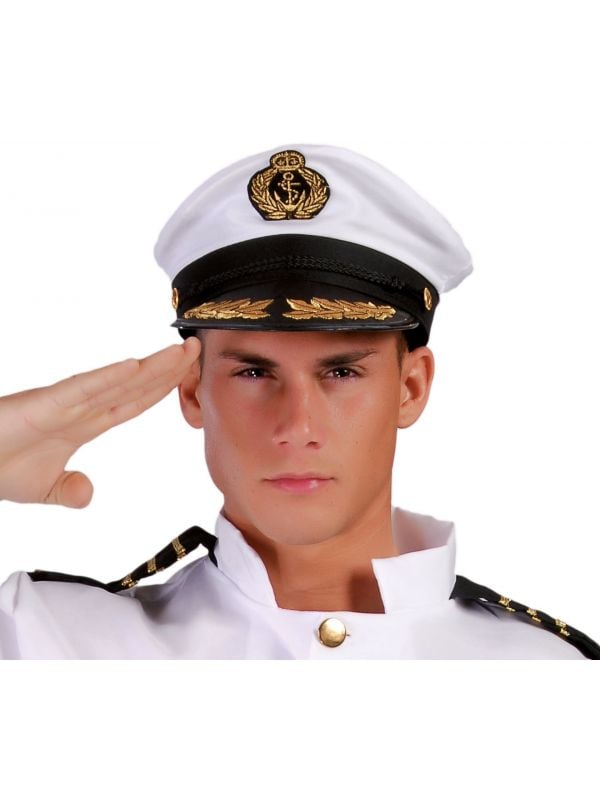 Marine kapiteinspet wit