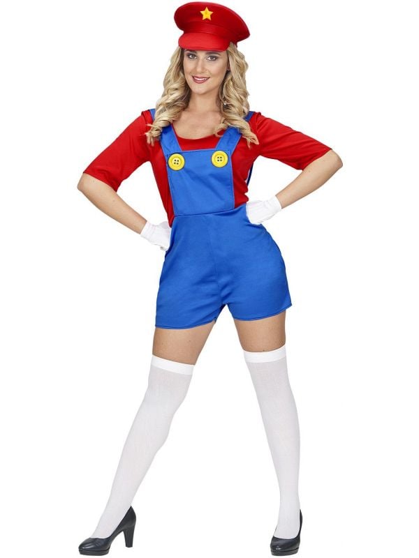 Mario kostuum dames