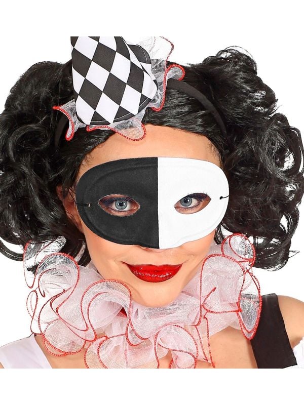 Maskerade masker zwart wit