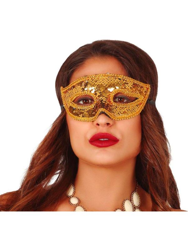 Masquerade oogmasker goud main product photo
