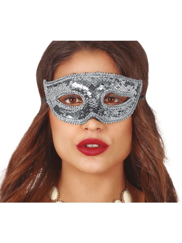 Masquerade oogmasker zilver