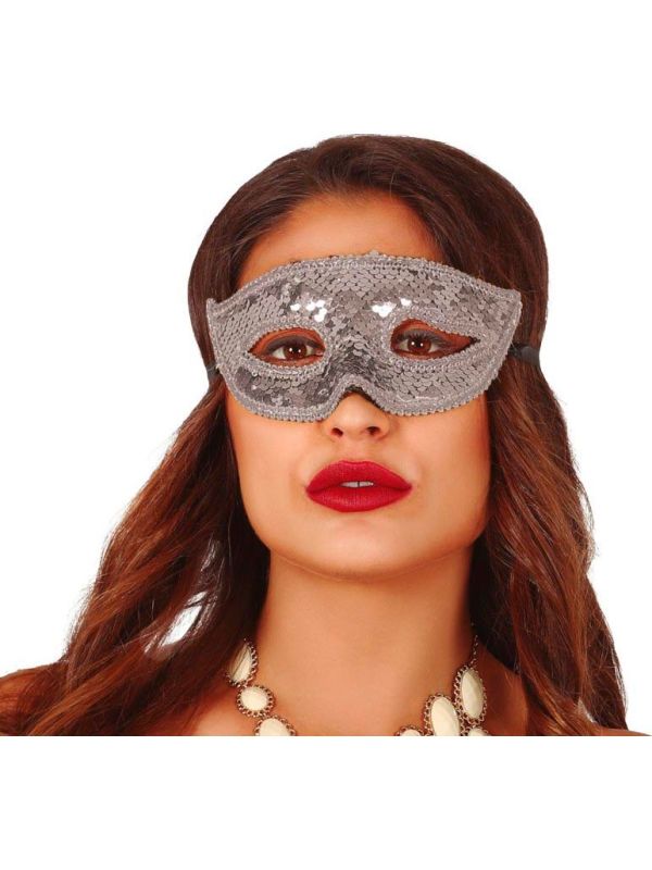 Masquerade oogmasker zilver