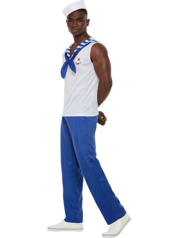 Matroos Pak Heren Blauw en Wit main product photo
