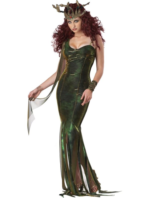 Medusa jurk groen main product photo