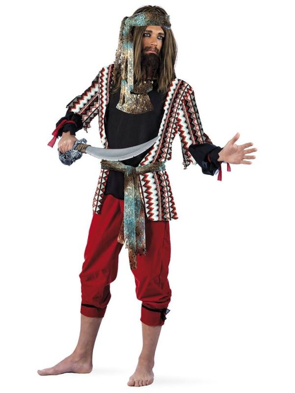 Meerkleurig mannelijk piraten pak main product photo