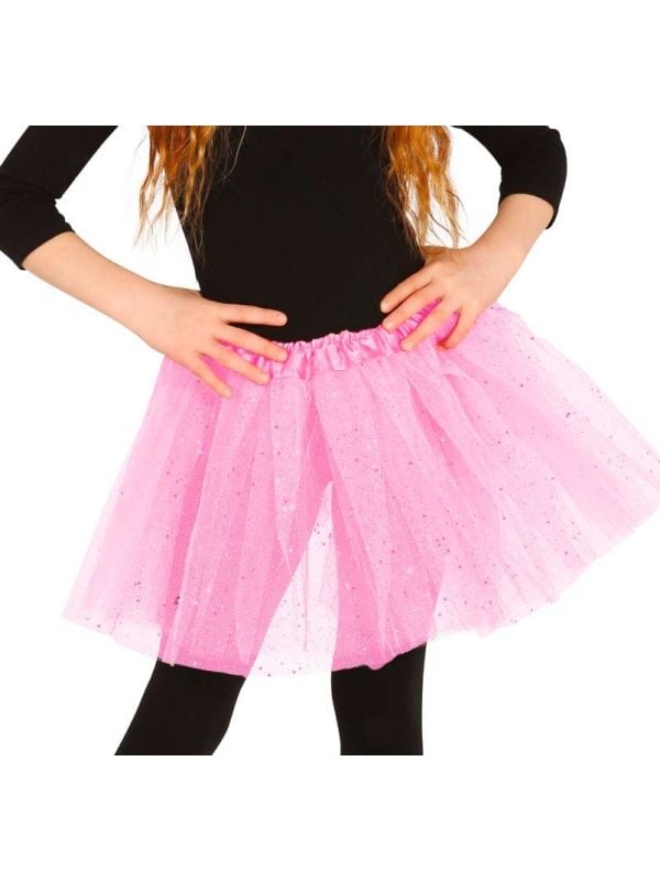 Meisjes tutu glitters roze