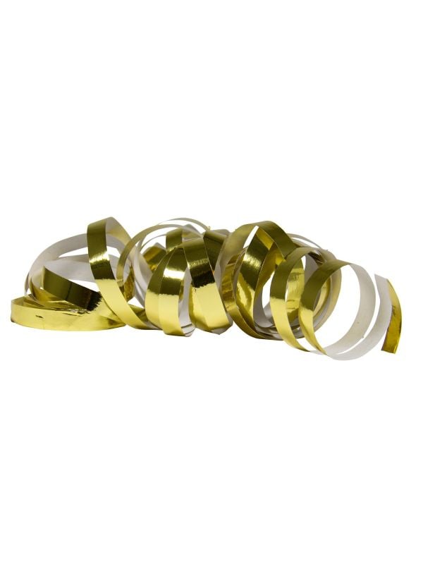 Metallic gouden serpentine rollen 2 stuks