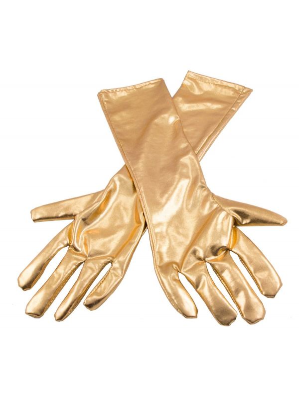 Metallic handschoenen goud