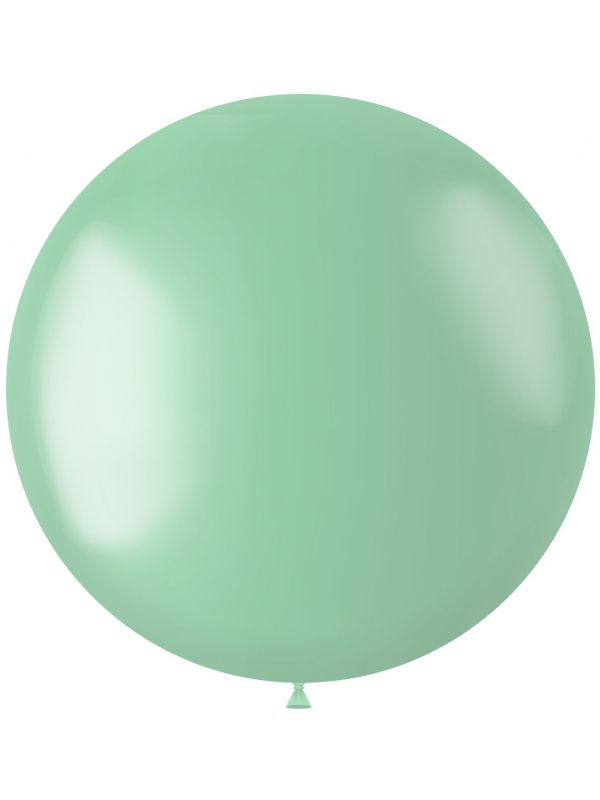 Metallic XL ballon mintgroen