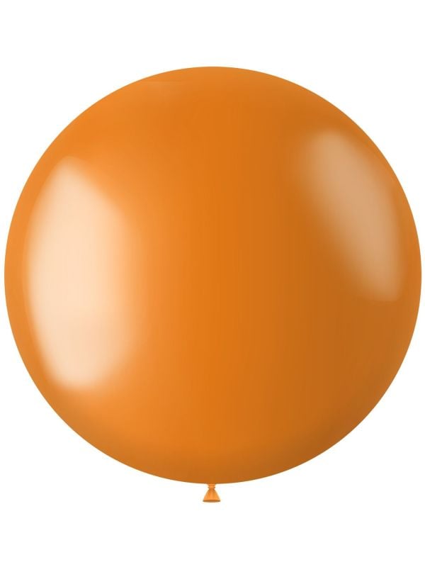 Metallic XL ballon oranje