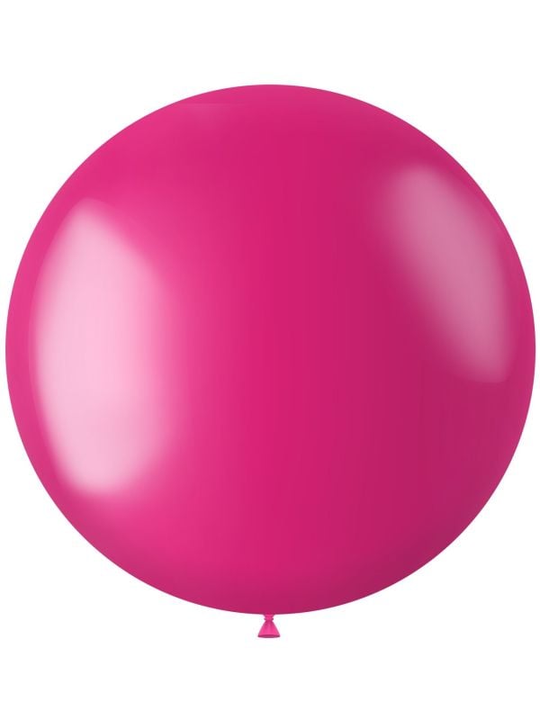 Metallic XL ballon roze