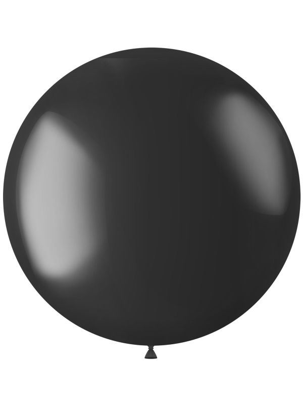 Metallic XL ballon zwart