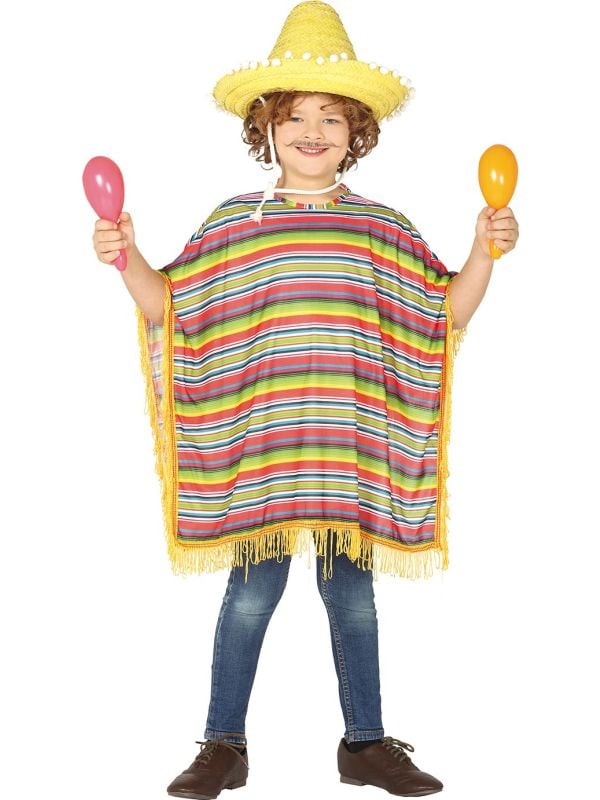 Mexicaanse kinder poncho