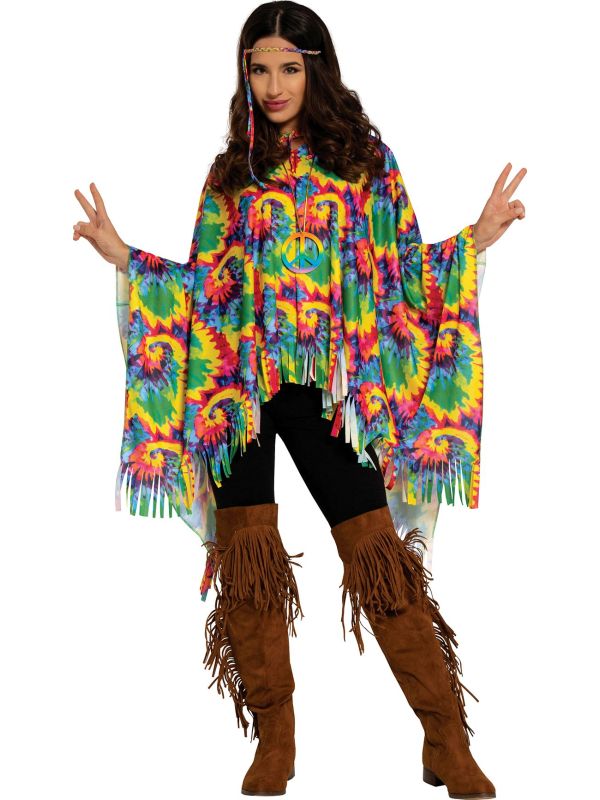 Mok zuiverheid kans Mexicaanse poncho vrouwen kleurrijk | Feestkleding.nl