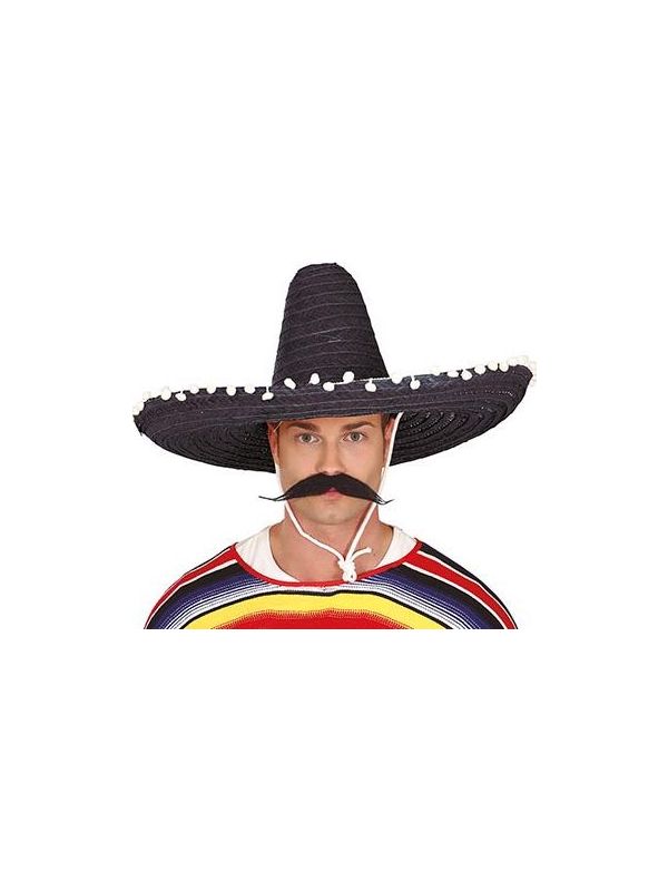 Mexicaanse sombrero XL zwart