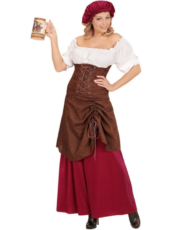 Middeleeuwse herberg meisje jurk
