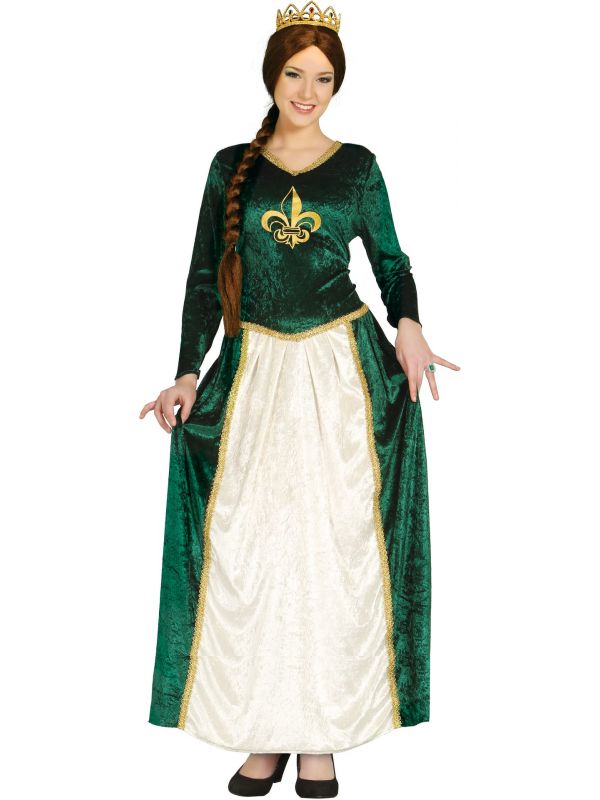 Middeleeuwse koningin jurk