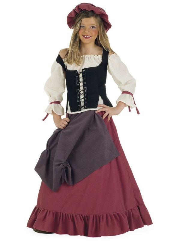 Middeleeuwse landvrouw jurk meisjes main product photo