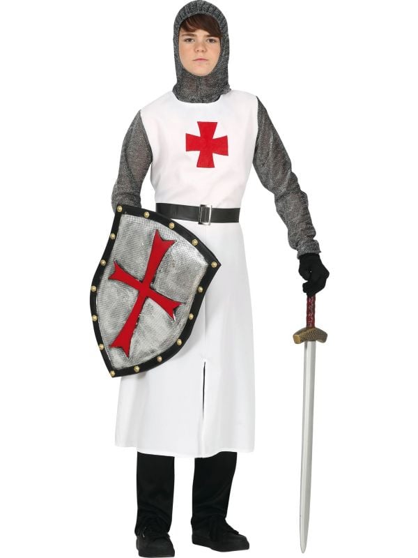 Middeleeuwse ridder kind kostuum