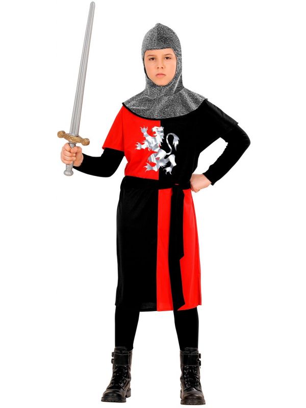 Middeleeuwse ridder kostuum kind rood