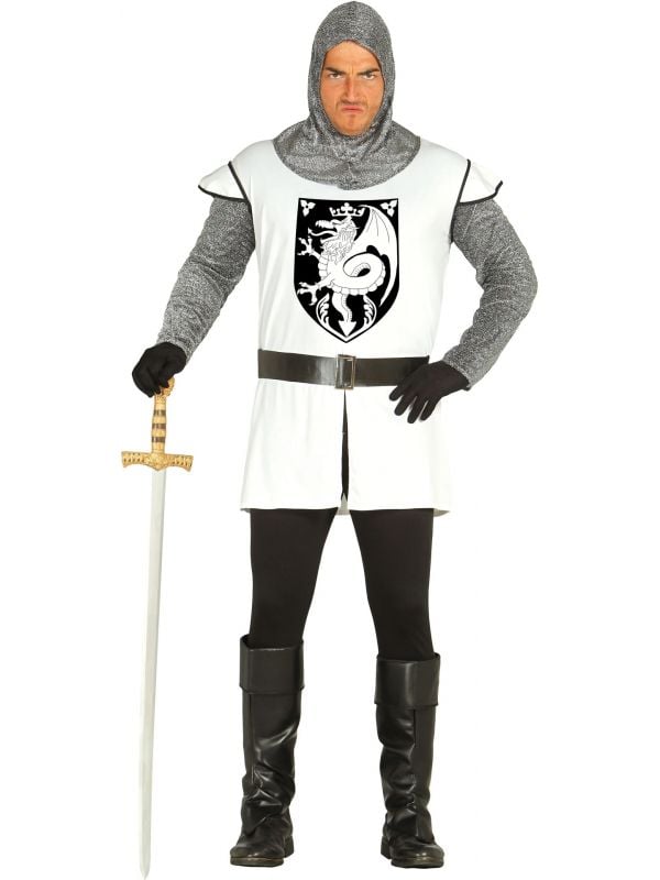 Middeleeuwse ridder wit