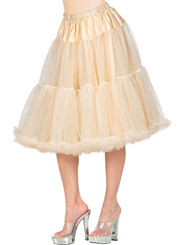 Midi tule beige petticoat