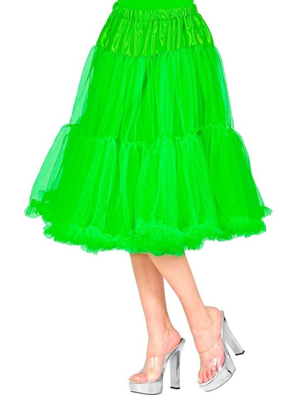 Midi tule groen petticoat