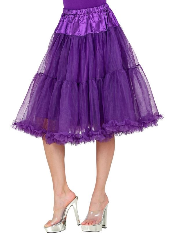 Midi tule paars petticoat